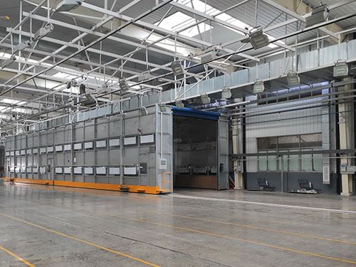 宇通客車移動噴漆房項目